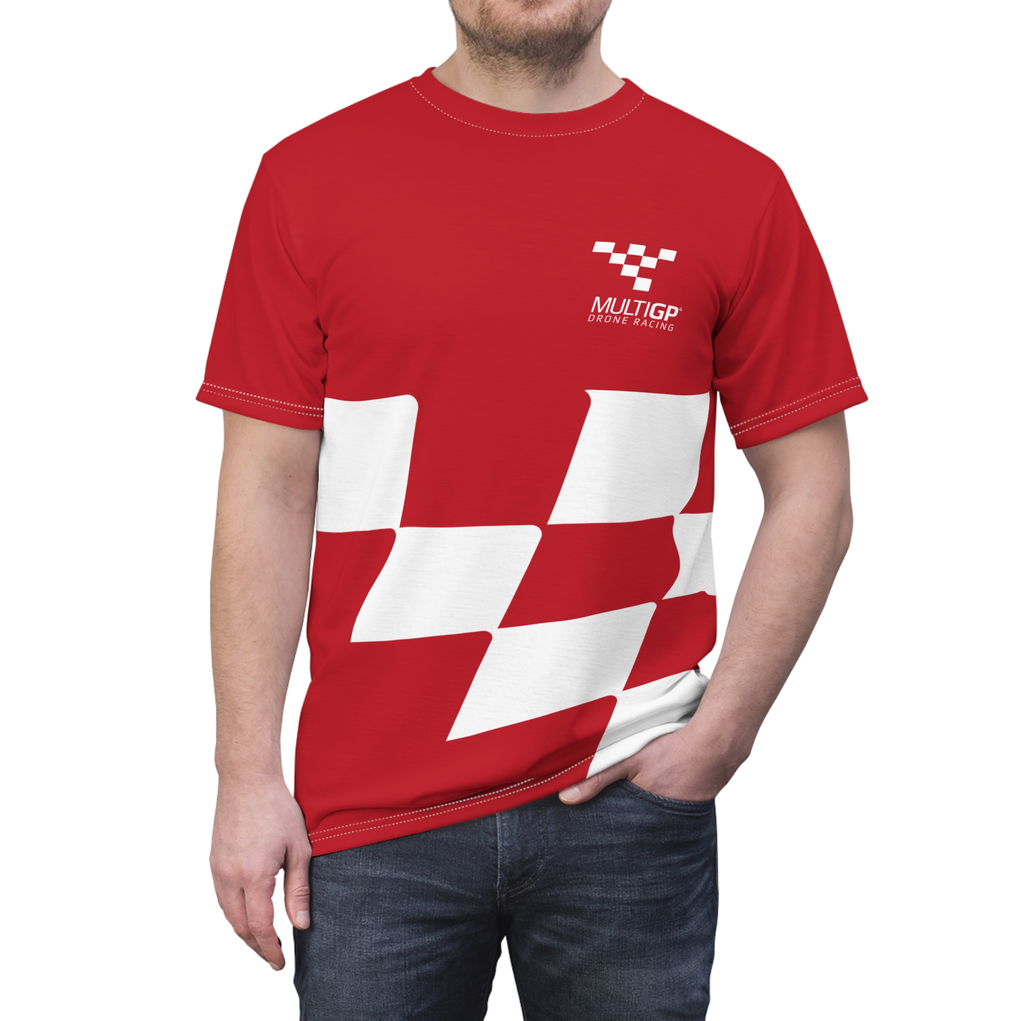 Unisex Fahion Design MultiGP Tee – RED